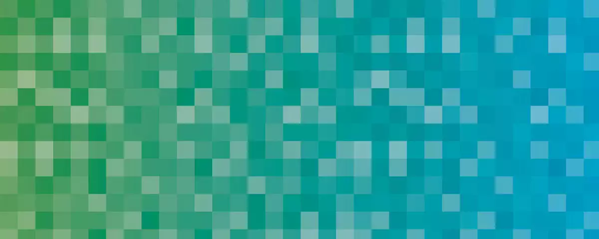 Pixelfläche grün-blau